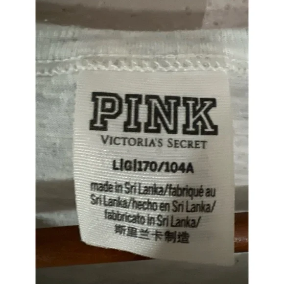 Victoria's Secret PINK Gray T-Shirt - Picture 2 of 2